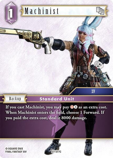 Image for Machinist (27-077C) (Journey of Discovery) - Final Fantasy TCG