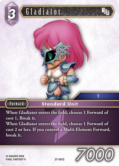 Image for Gladiator (27-081C) (27-081C) (Journey of Discovery) - Final Fantasy TCG