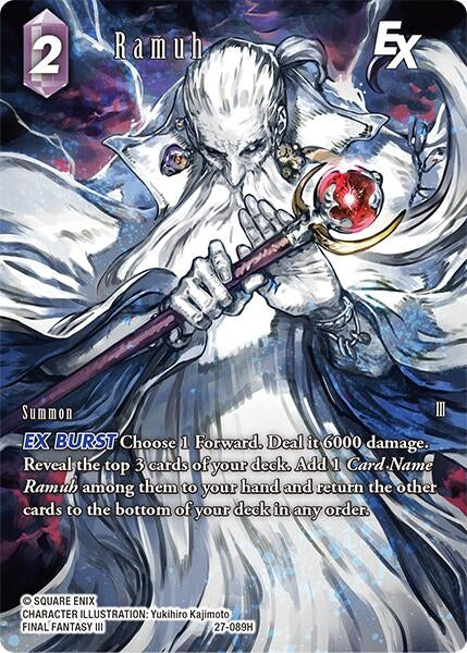 Image for Ramuh EX (Full Art) (27-089H) (Journey of Discovery) - Final Fantasy TCG