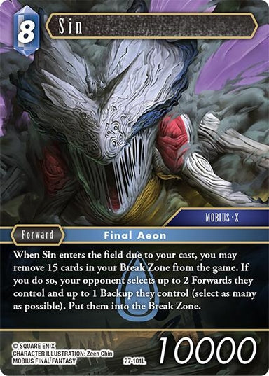 Image for Sin (27-101L) (Journey of Discovery) - Final Fantasy TCG
