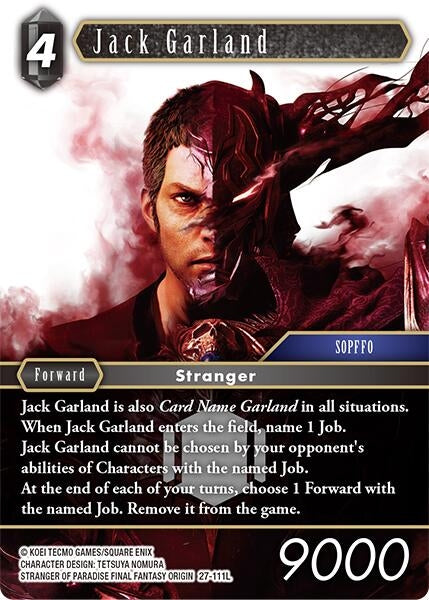 Image for Jack Garland (27-111L) (Journey of Discovery) - Final Fantasy TCG