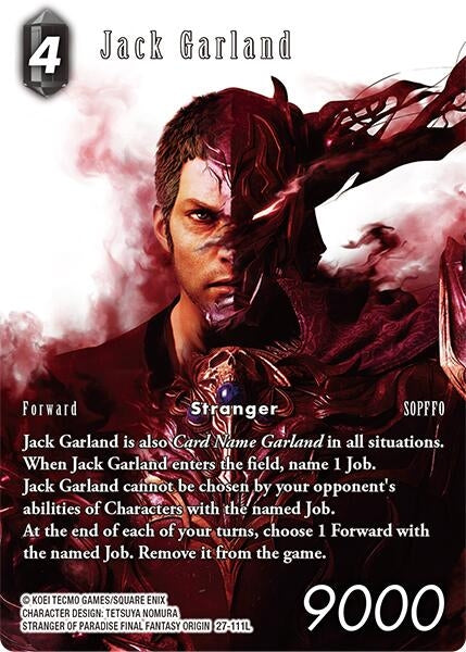 Image for Jack Garland (Full Art) (27-111L) (Journey of Discovery) - Final Fantasy TCG