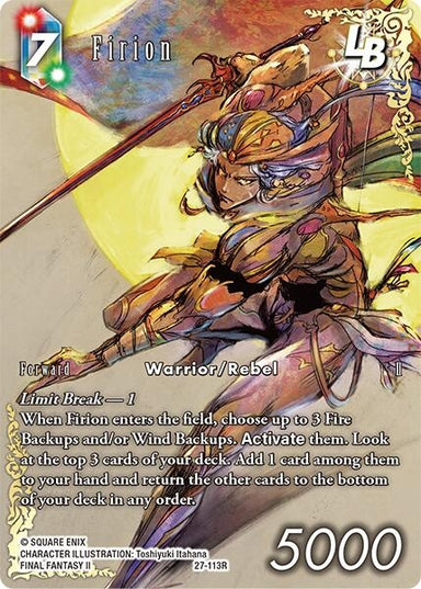 Image for Firion LB (Full Art) (27-113R) (Journey of Discovery) - Final Fantasy TCG