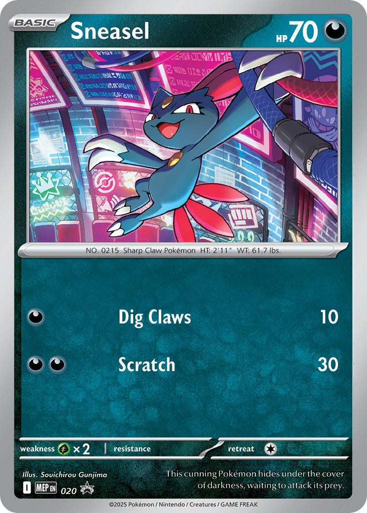 Image for Sneasel (Cosmos Holo) (020) (ME: Mega Evolution Promo) - Pokemon