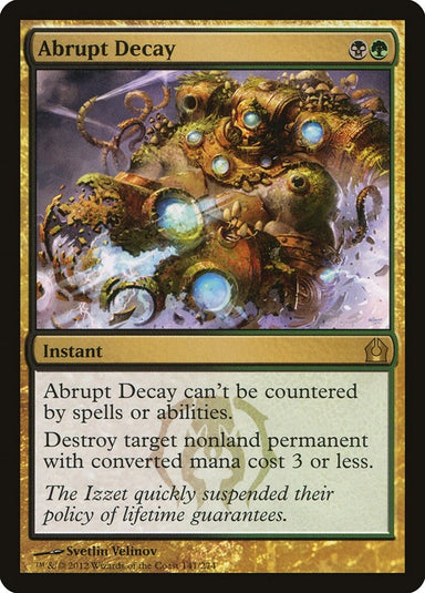 Image for Abrupt Decay (141) (Return to Ravnica) - Magic: The Gathering