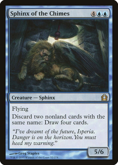 Image for Sphinx of the Chimes (52) (Return to Ravnica) - Magic: The Gathering
