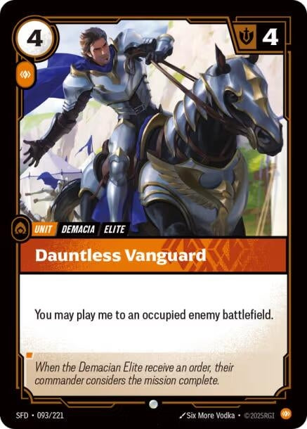 Image for Dauntless Vanguard (093/221) (Spiritforged) - Riftbound: League of Legends Trading Card Game