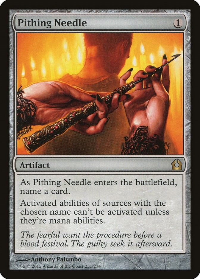 Image for Pithing Needle (231) (Return to Ravnica) - Magic: The Gathering