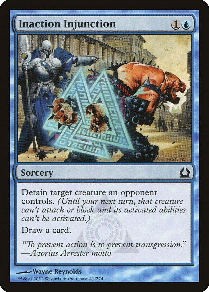 Image for Inaction Injunction (41) (Return to Ravnica) - Magic: The Gathering