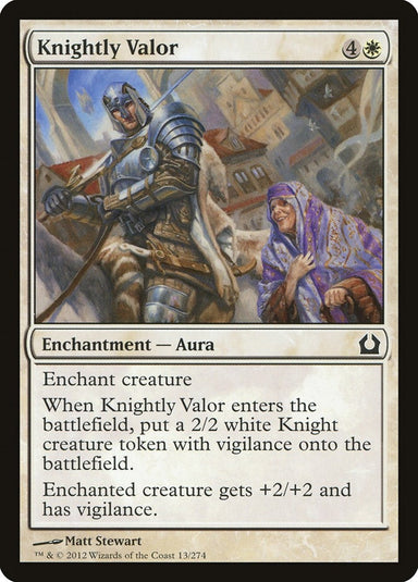 Image for Knightly Valor (13) (Return to Ravnica) - Magic: The Gathering