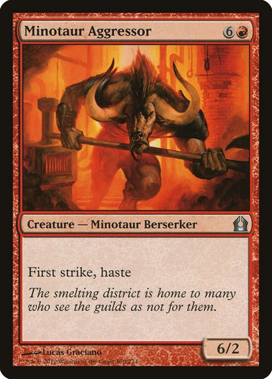 Image for Minotaur Aggressor (100) (Return to Ravnica) - Magic: The Gathering