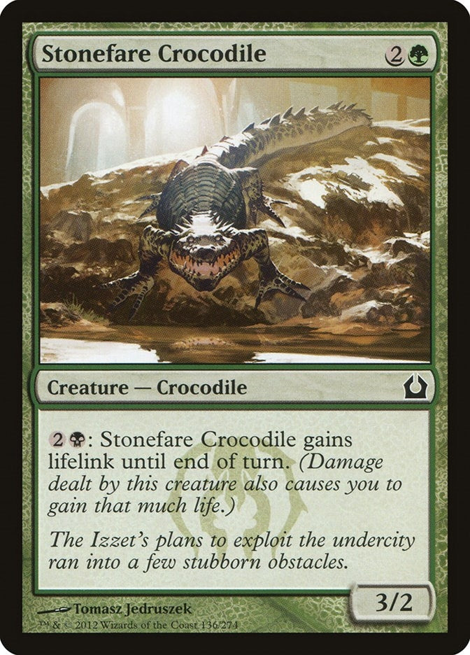 Image for Stonefare Crocodile (136) (Return to Ravnica) - Magic: The Gathering