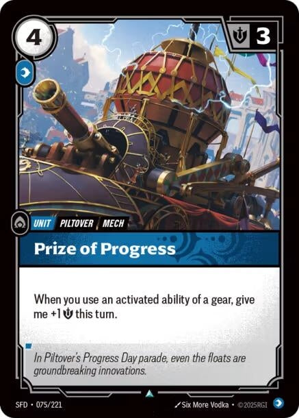 Image for Prize of Progress (075/221) (Spiritforged) - Riftbound: League of Legends Trading Card Game