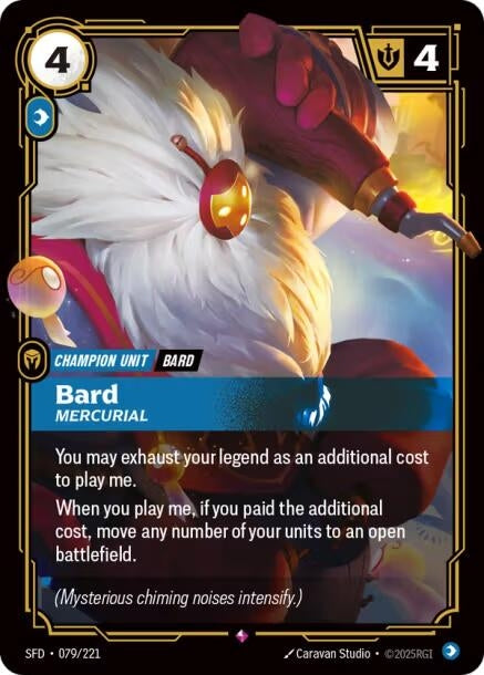 Image for Bard - Mercurial (079/221) (Spiritforged) - Riftbound: League of Legends Trading Card Game