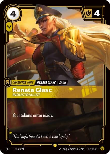 Image for Renata Glasc - Industrialist (Alternate Art) (171a/221) (Spiritforged) - Riftbound: League of Legends Trading Card Game