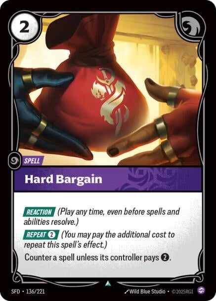 Image for Hard Bargain (136/221) (Spiritforged) - Riftbound: League of Legends Trading Card Game