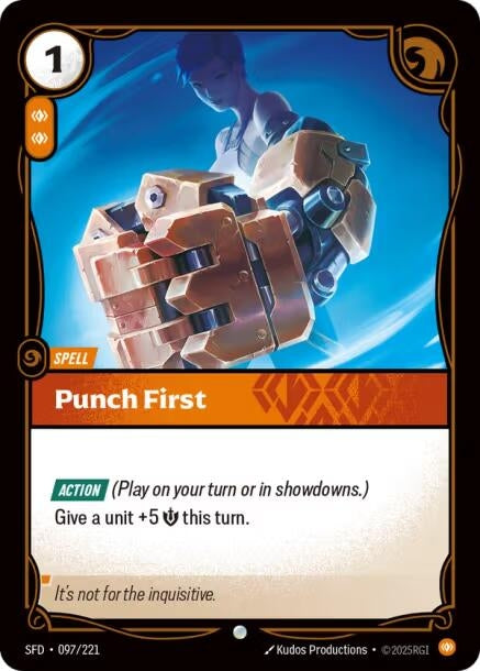 Image for Punch First (097/221) (Spiritforged) - Riftbound: League of Legends Trading Card Game