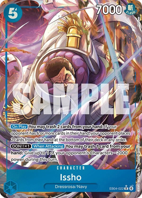 Image for Issho - EB04-022 (Alternate Art) (EB04-022) (The Azure Sea's Seven) - One Piece Card Game