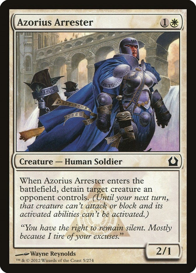 Image for Azorius Arrester (5) (Return to Ravnica) - Magic: The Gathering