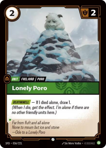 Image for Lonely Poro (036/221) (Spiritforged) - Riftbound: League of Legends Trading Card Game