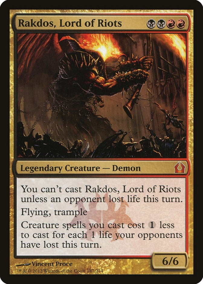 Image for Rakdos, Lord of Riots (187) (Return to Ravnica) - Magic: The Gathering