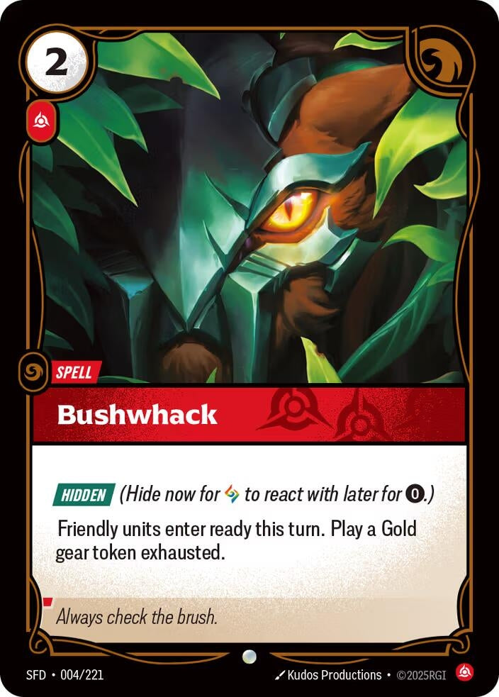 Image for Bushwack (004/221) (Spiritforged) - Riftbound: League of Legends Trading Card Game