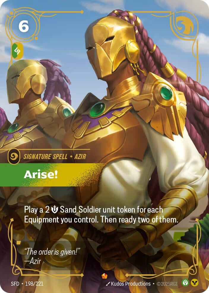 Image for Arise! (198/221) (Spiritforged) - Riftbound: League of Legends Trading Card Game