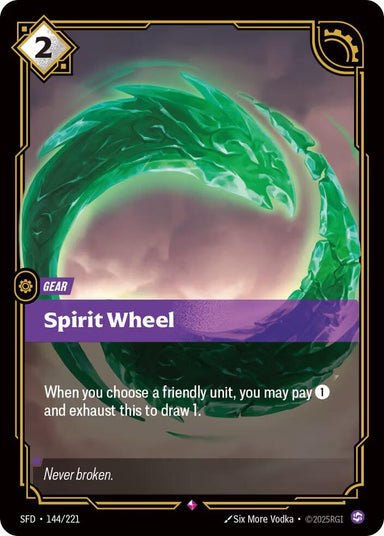 Image for Spirit Wheel (144/221) (Spiritforged) - Riftbound: League of Legends Trading Card Game