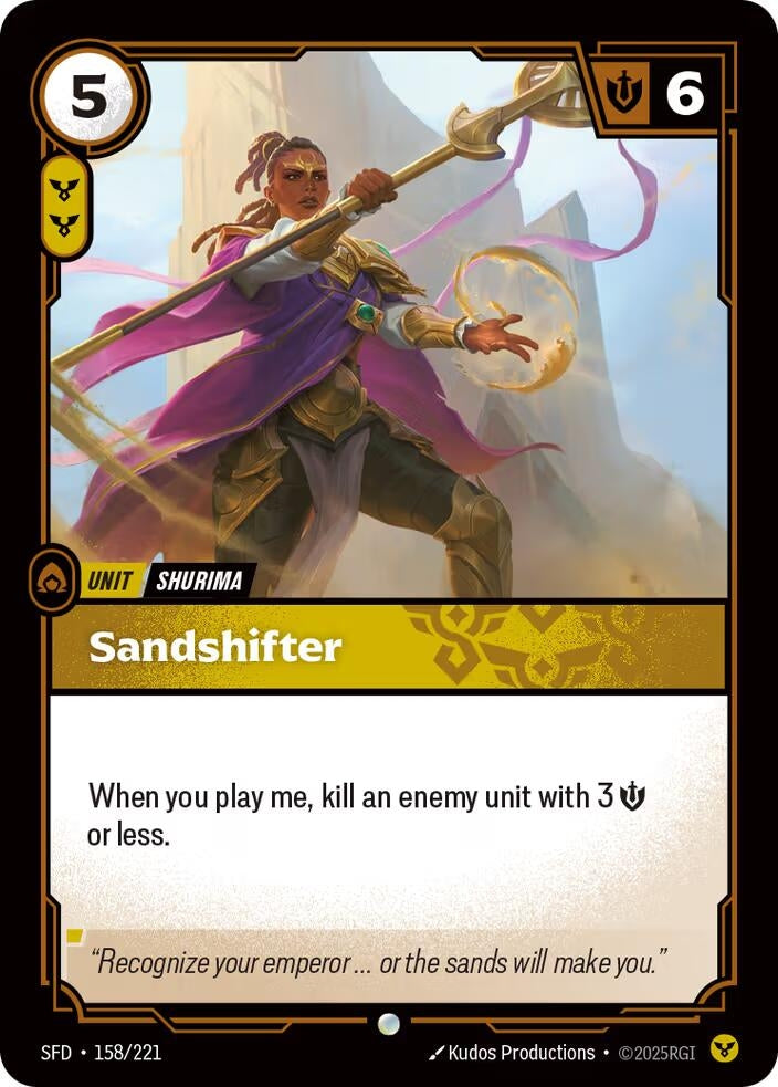 Image for Sandshifter (158/221) (Spiritforged) - Riftbound: League of Legends Trading Card Game