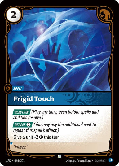 Image for Frigid Touch (066/221) (Spiritforged) - Riftbound: League of Legends Trading Card Game