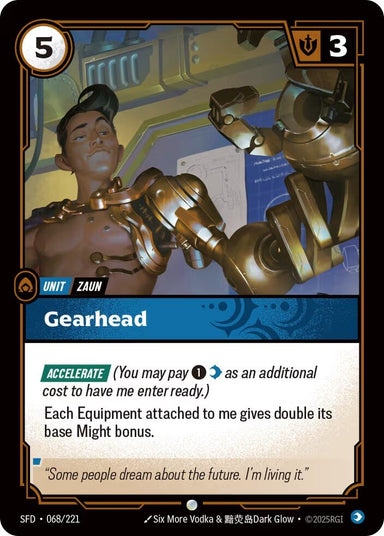 Image for Gearhead (068/221) (Spiritforged) - Riftbound: League of Legends Trading Card Game
