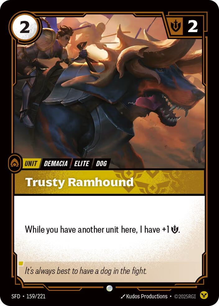 Image for Trusty Ramhound (159/221) (Spiritforged) - Riftbound: League of Legends Trading Card Game