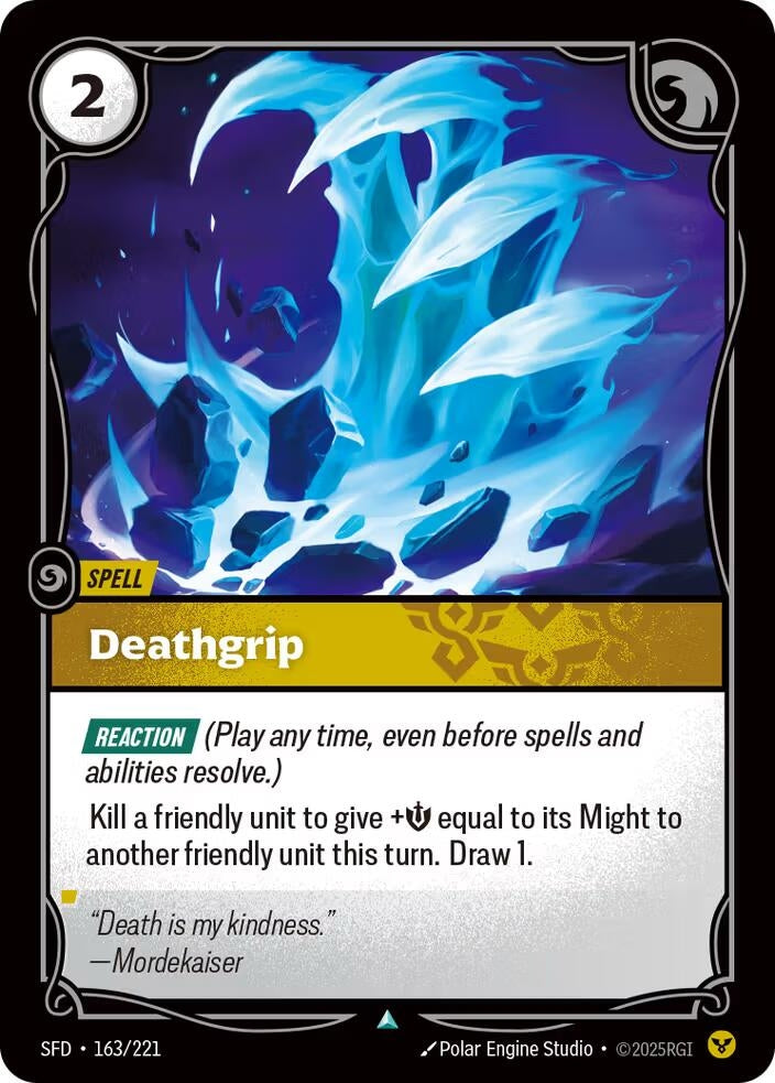Image for Deathgrip (163/221) (Spiritforged) - Riftbound: League of Legends Trading Card Game