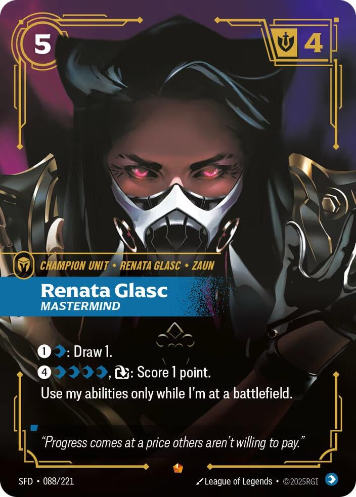 Image for Renata Glasc - Mastermind (088/221) (Spiritforged) - Riftbound: League of Legends Trading Card Game