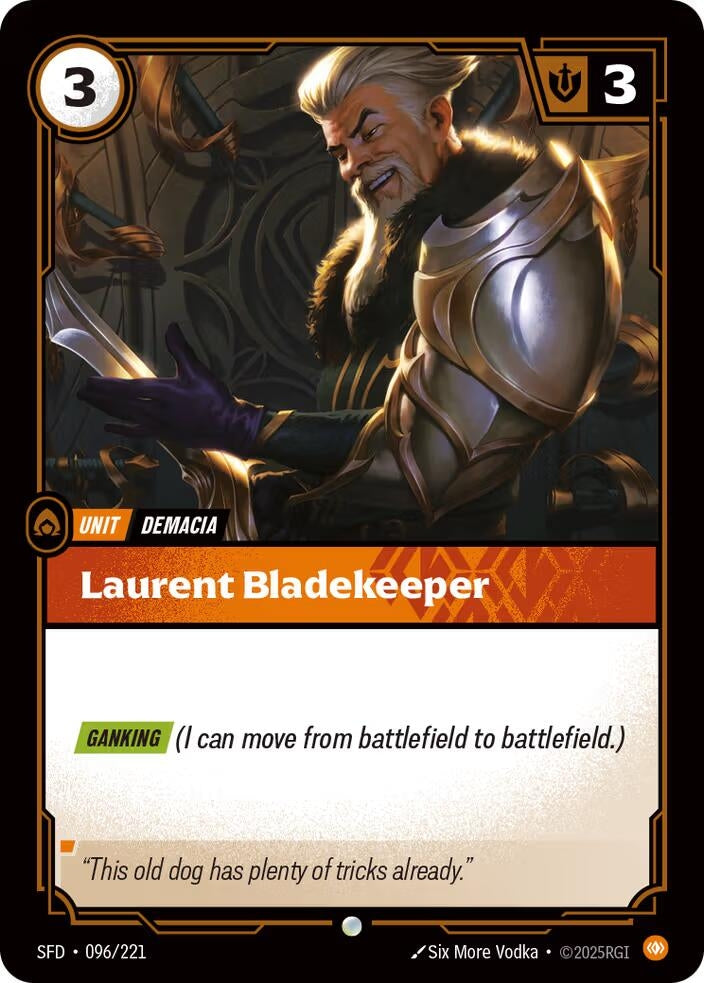 Image for Laurent Bladekeeper (096/221) (Spiritforged) - Riftbound: League of Legends Trading Card Game