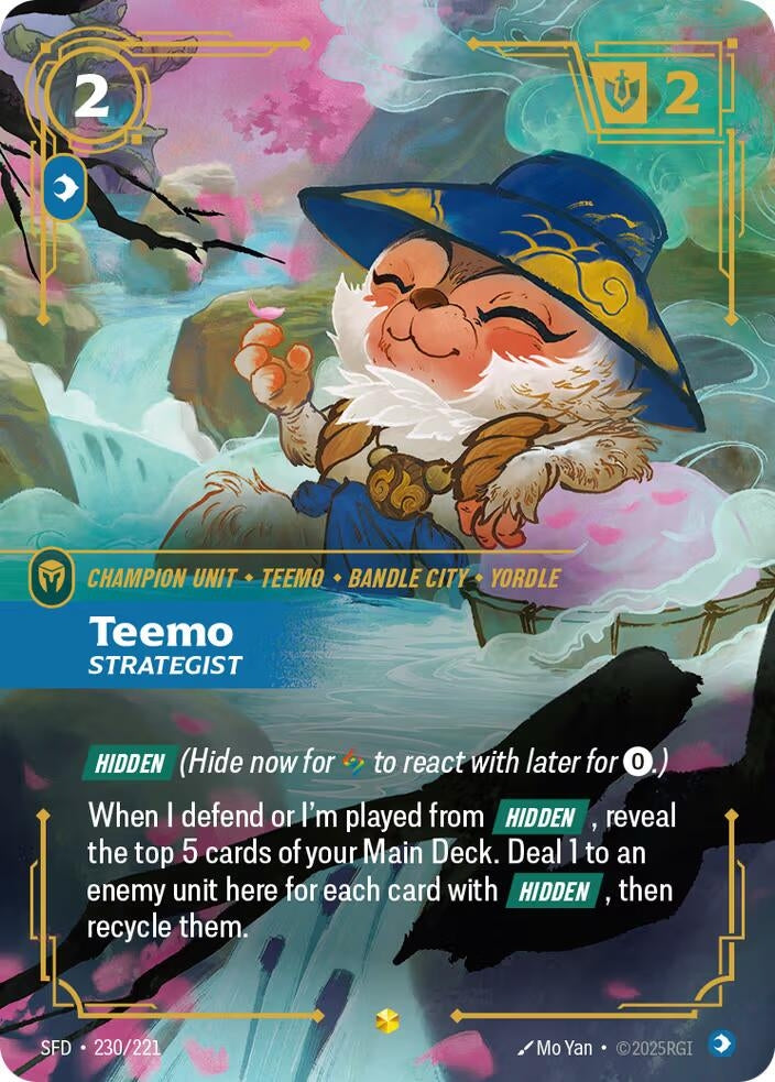 Image for Teemo - Strategist (Overnumbered) (230/221) (Spiritforged) - Riftbound: League of Legends Trading Card Game