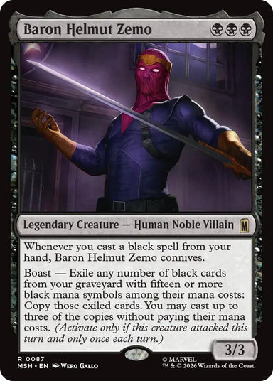 Image for Baron Helmut Zemo (87) (Marvel Super Heroes) - Magic: The Gathering