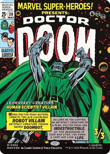 Image for Doctor Doom (Borderless) (394) (Marvel Super Heroes) - Magic: The Gathering