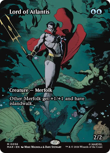 Image for Lord of Atlantis (Borderless) (56) (Marvel Universe Eternal-Legal) - Magic: The Gathering