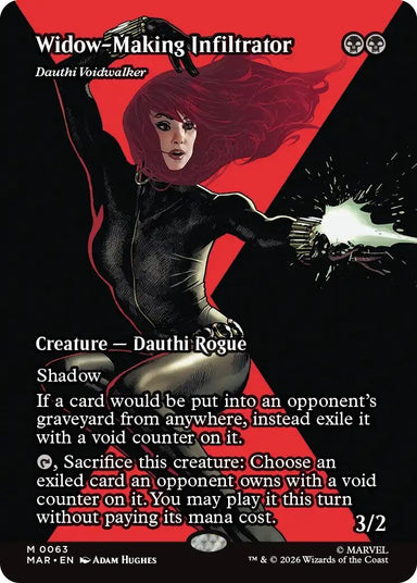 Image for Widow-Making Infiltrator - Dauthi Voidwalker (Borderless) (63) (Marvel Universe Eternal-Legal) - Magic: The Gathering