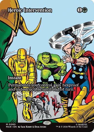 Image for Heroic Intervention (0080) (Borderless) (80) (Marvel Universe Eternal-Legal) - Magic: The Gathering