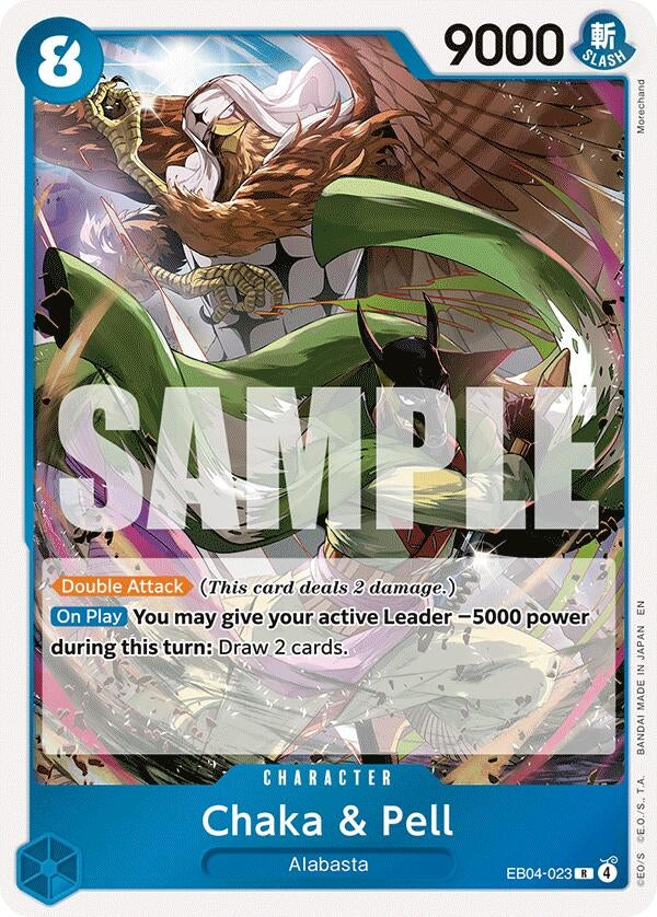 Image for Chaka & Pell - EB04-023 (EB04-023) (The Azure Sea's Seven) - One Piece Card Game