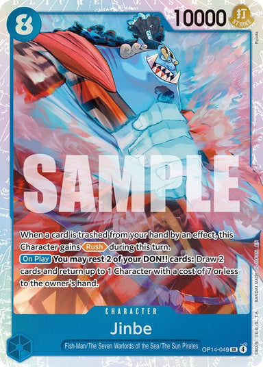 Image for Jinbe - OP14-049 (OP14-049) (The Azure Sea's Seven) - One Piece Card Game