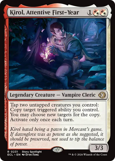 Image for Kirol, Attentive First-Year (231) (Lorwyn Eclipsed) - Magic: The Gathering