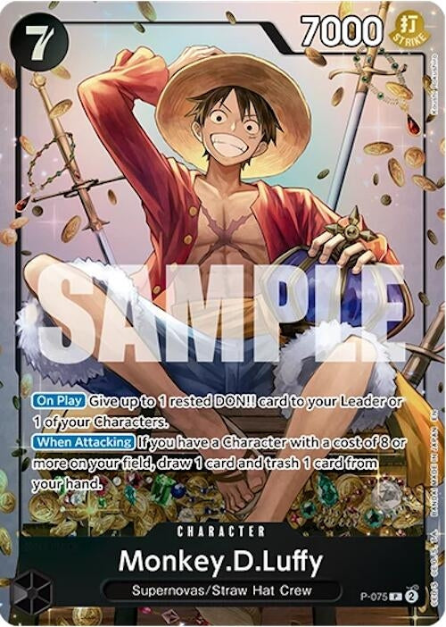 Monkey.D.Luffy (Tin Pack Set Vol. 2) (P-075) (One Piece Promotion Cards)