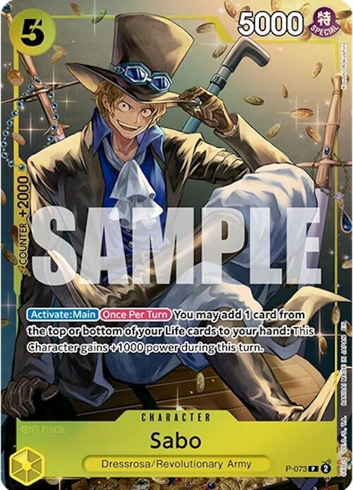 Sabo (Tin Pack Set Vol. 2) (P-073) (One Piece Promotion Cards)