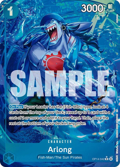 Image for Arlong (Alternate Art) (OP14-042) (The Azure Sea's Seven) - One Piece Card Game