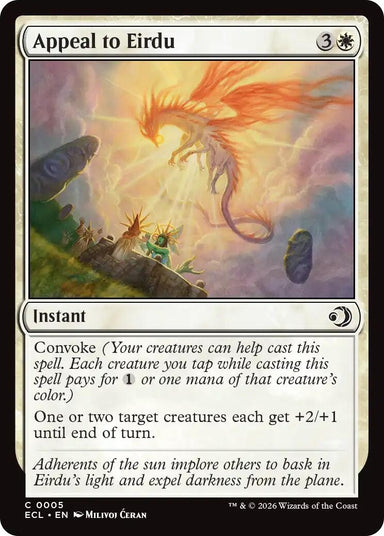 Image for Appeal to Eirdu (5) (Lorwyn Eclipsed) - Magic: The Gathering