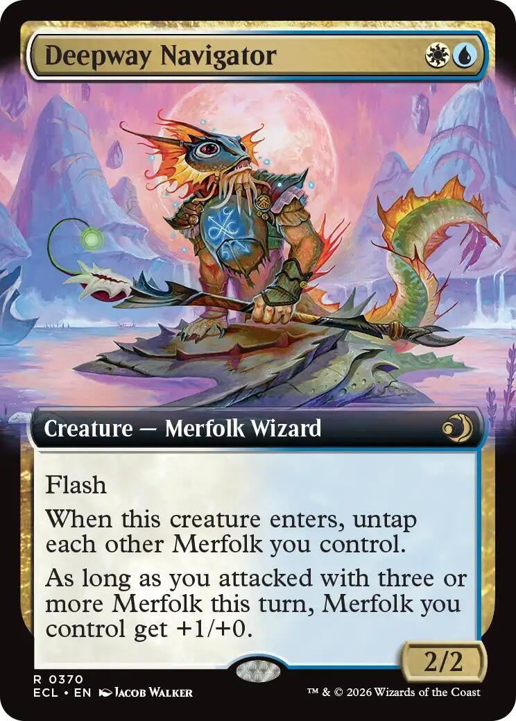 Image for Deepway Navigator (Extended Art) (370) (Lorwyn Eclipsed) - Magic: The Gathering