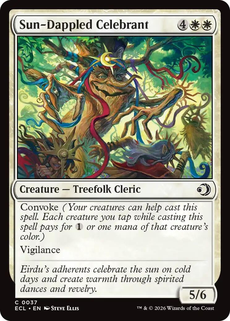 Image for Sun-Dappled Celebrant (37) (Lorwyn Eclipsed) - Magic: The Gathering